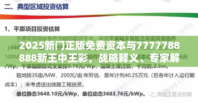 2025新门正版免费资本与7777788888新王中王彩，战略释义、专家解析解释与落实,留心欺诈性营销