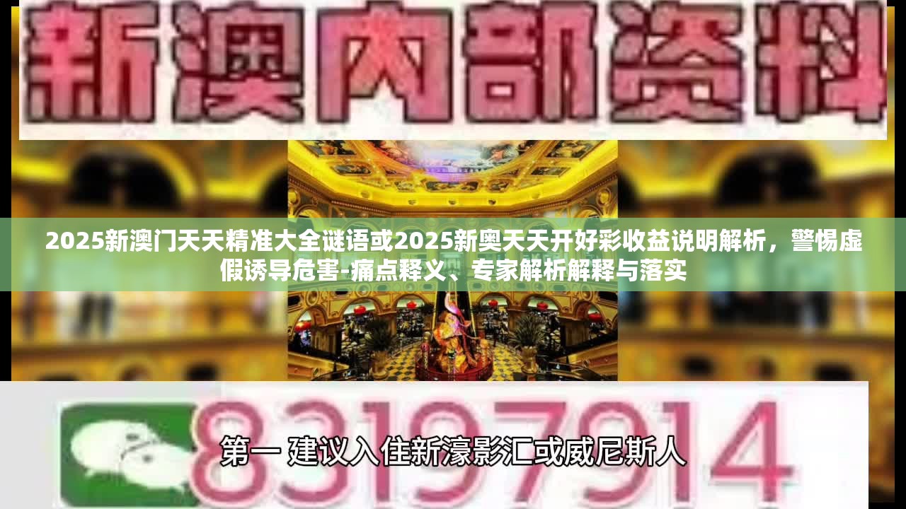 2025新澳门天天精准大全谜语或2025新奥天天开好彩收益说明解析，警惕虚假诱导危害-痛点释义、专家解析解释与落实