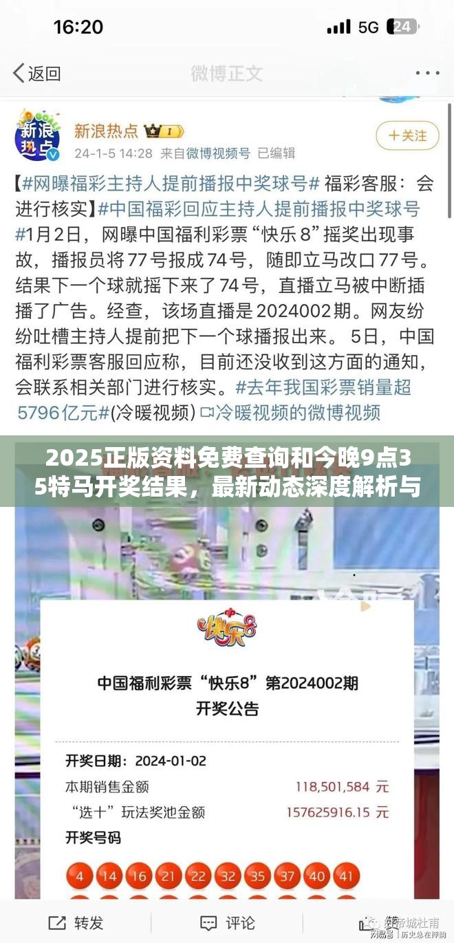 2025正版资料免费查询和今晚9点35特马开奖结果，最新动态深度解析与前瞻视频报道