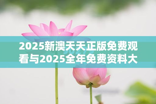 2025新澳天天正版免费观看与2025全年免费资料大全，详尽解答、专家解读解释与落实?小心虚假的陷阱