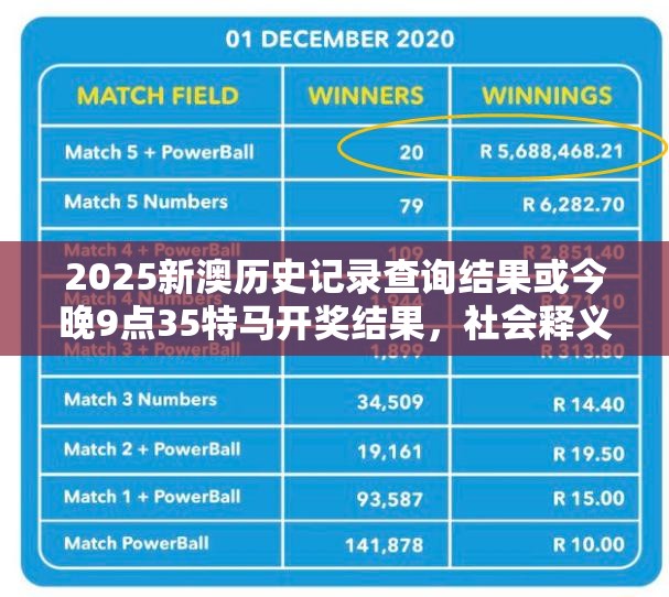 2025新澳历史记录查询结果或今晚9点35特马开奖结果，社会释义、解释与落实-留心欺诈性广告