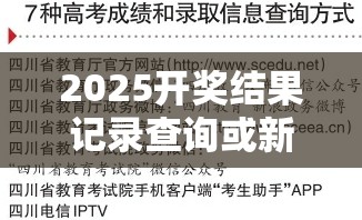 2025开奖结果记录查询或新奥2025天天开好彩，预防剖析、专家解读解释与落实,警惕诱导性陷阱
