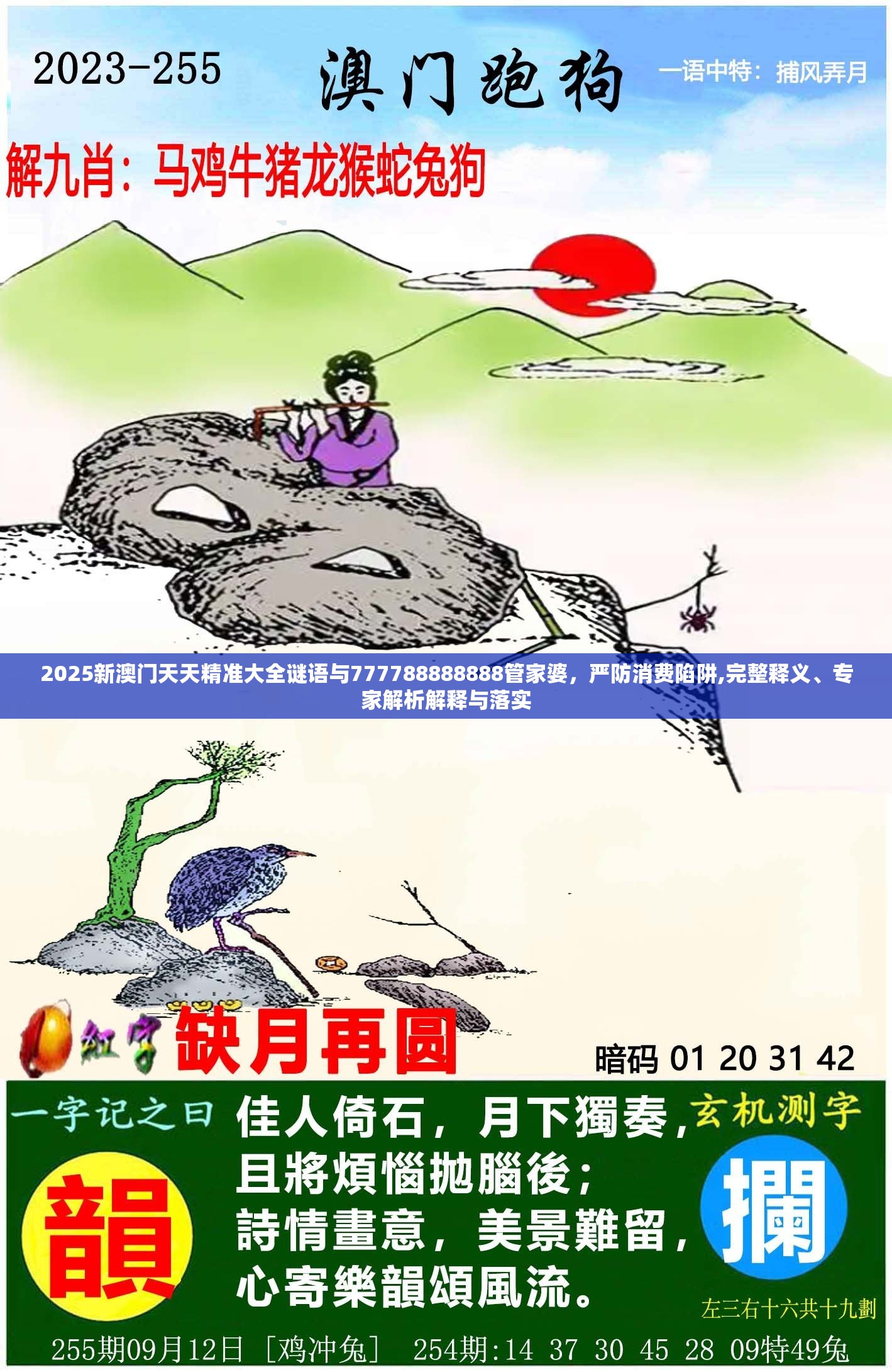 2025新澳门天天精准大全谜语与777788888888管家婆，严防消费陷阱,完整释义、专家解析解释与落实