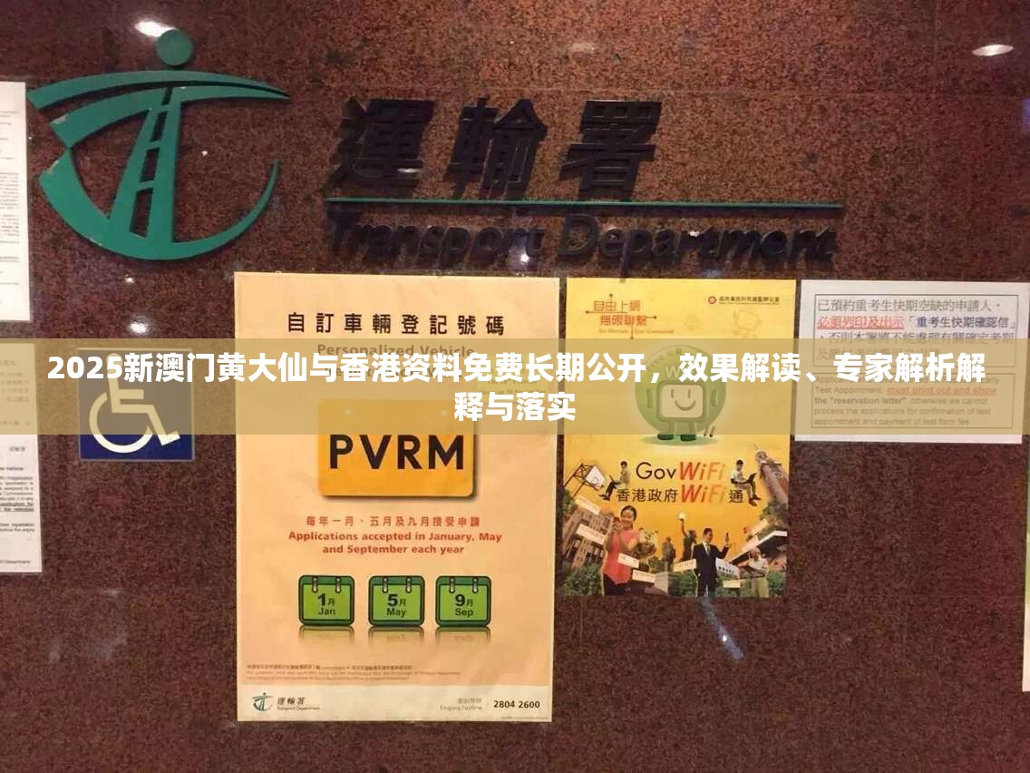 2025新澳门黄大仙与香港资料免费长期公开，效果解读、专家解析解释与落实