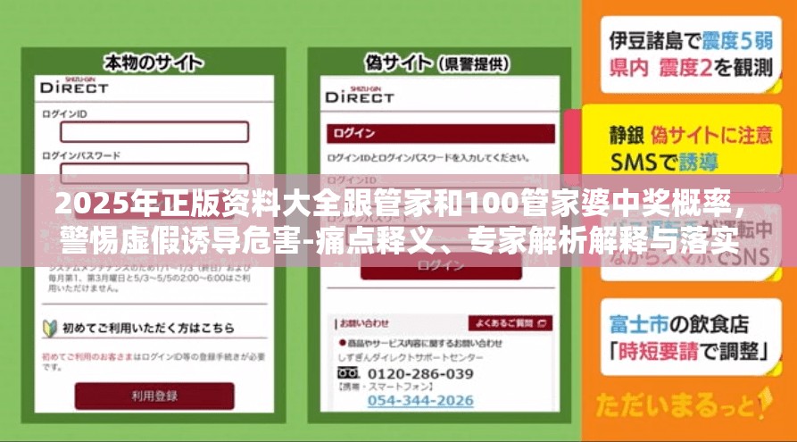 2025年正版资料大全跟管家和100管家婆中奖概率，警惕虚假诱导危害-痛点释义、专家解析解释与落实
